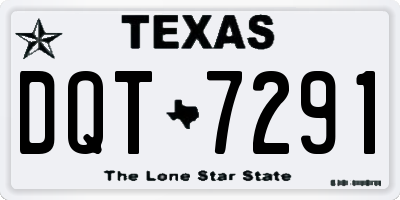 TX license plate DQT7291