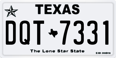 TX license plate DQT7331