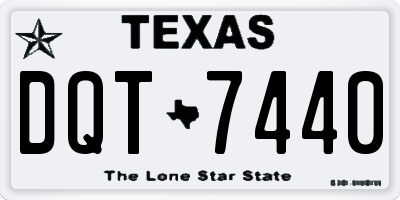 TX license plate DQT7440
