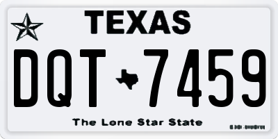 TX license plate DQT7459