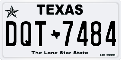TX license plate DQT7484