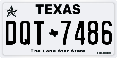TX license plate DQT7486