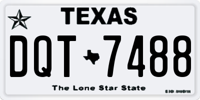 TX license plate DQT7488