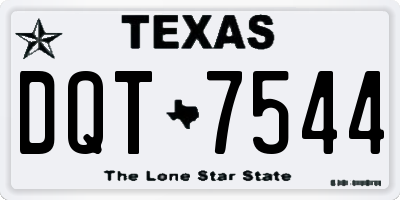 TX license plate DQT7544