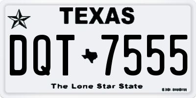 TX license plate DQT7555