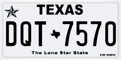 TX license plate DQT7570