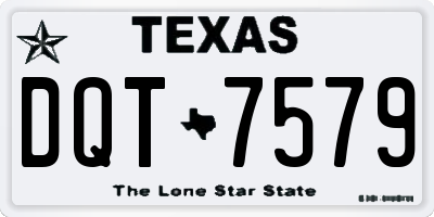 TX license plate DQT7579