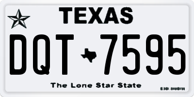 TX license plate DQT7595