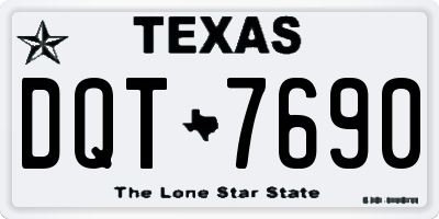 TX license plate DQT7690