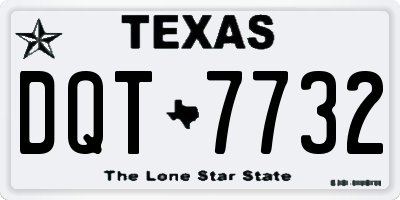 TX license plate DQT7732