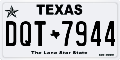 TX license plate DQT7944