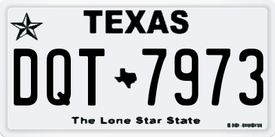 TX license plate DQT7973