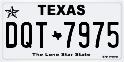 TX license plate DQT7975