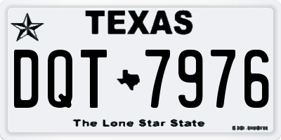 TX license plate DQT7976