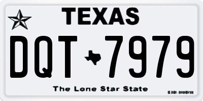 TX license plate DQT7979