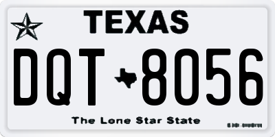 TX license plate DQT8056