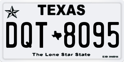 TX license plate DQT8095