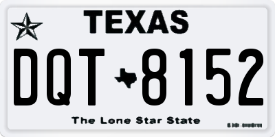 TX license plate DQT8152