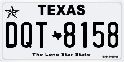 TX license plate DQT8158