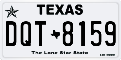 TX license plate DQT8159