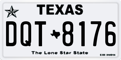 TX license plate DQT8176
