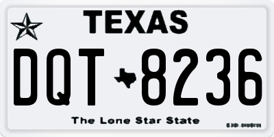 TX license plate DQT8236