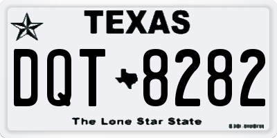 TX license plate DQT8282