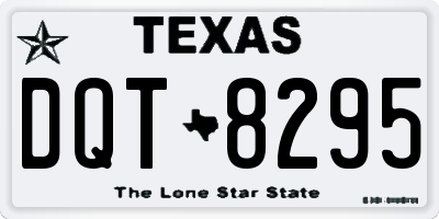 TX license plate DQT8295