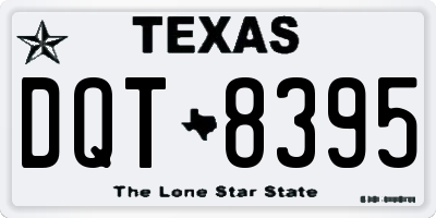 TX license plate DQT8395