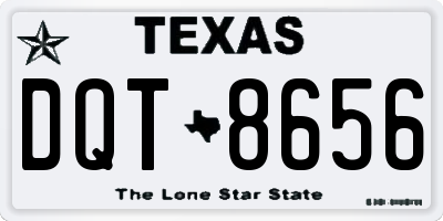 TX license plate DQT8656
