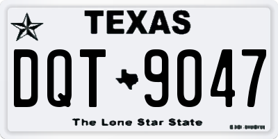 TX license plate DQT9047