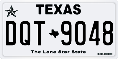 TX license plate DQT9048