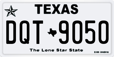 TX license plate DQT9050