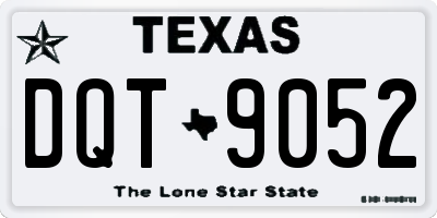 TX license plate DQT9052