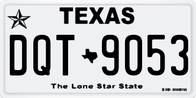 TX license plate DQT9053