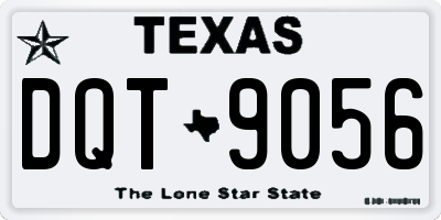 TX license plate DQT9056