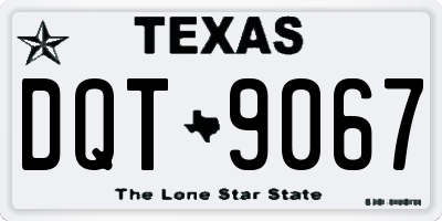 TX license plate DQT9067