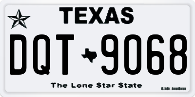 TX license plate DQT9068