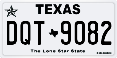 TX license plate DQT9082