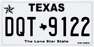 TX license plate DQT9122