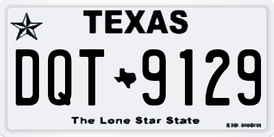 TX license plate DQT9129