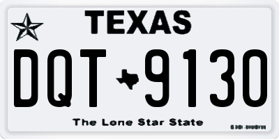 TX license plate DQT9130
