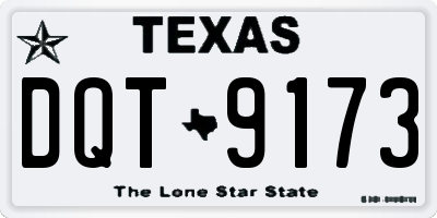 TX license plate DQT9173