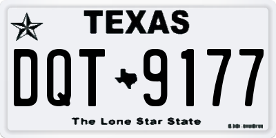 TX license plate DQT9177