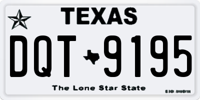 TX license plate DQT9195