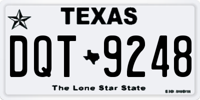 TX license plate DQT9248