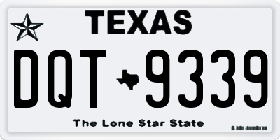 TX license plate DQT9339