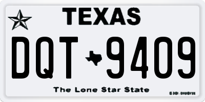 TX license plate DQT9409