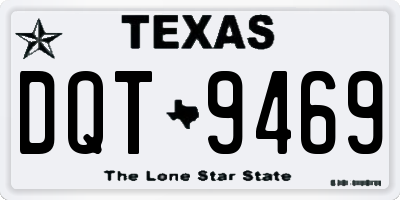 TX license plate DQT9469