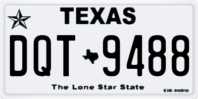 TX license plate DQT9488